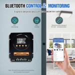 ECO-WORTHY 200 Watts 12 Volt/24 Volt Solar Panel Kit with 20A Bluetooth APP Monitoring MPPT Controller and High Efficiency Monocrystalline Solar Panel for Home,RV,Camper,and Other Off Grid Application