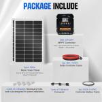 ECO-WORTHY 200 Watts 12 Volt/24 Volt Solar Panel Kit with 20A Bluetooth APP Monitoring MPPT Controller and High Efficiency Monocrystalline Solar Panel for Home,RV,Camper,and Other Off Grid Application
