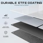 MARBERO 100W Portable Solar Panel 100 Watt 20V Foldable Solar Panel Charger for Power Station QC3.0 USB & DC Output >23% High Efficiency IP68 Waterproof for Camping Outdoor Home RV Blackout Cloudy