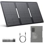 ENOFLO 30W Solar Panel Charger YT30 Foldable Solar Panel IP65 Waterproof Solar Charger with QC3.0 USB & DC Output(10 Connectors) 24% High Efficiency for Outdoor Camping