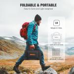 GRECELL 80W Foldable Solar Panel, Portable Solar Charger with USB-A and USB-C QC3.0 (18W) IP67 Waterproof Outdoor Cell Phone Solar Charger for Power Banks Tablets Small Power Station