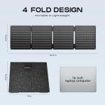 MARBERO 100W Portable Solar Panel 100 Watt 20V Foldable Solar Panel Charger for Power Station QC3.0 USB & DC Output >23% High Efficiency IP68 Waterproof for Camping Outdoor Home RV Blackout Cloudy