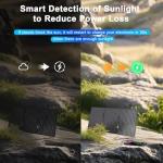 wagnation 30W Portable Solar Panel, Foldable Solar Panel Charger with QC3.0 USB-A USB-C & DC Output for Phone/Power Bank/iPad/Power Station, IP65 Waterproof for Camping Backpacking Hiking RV Blackout