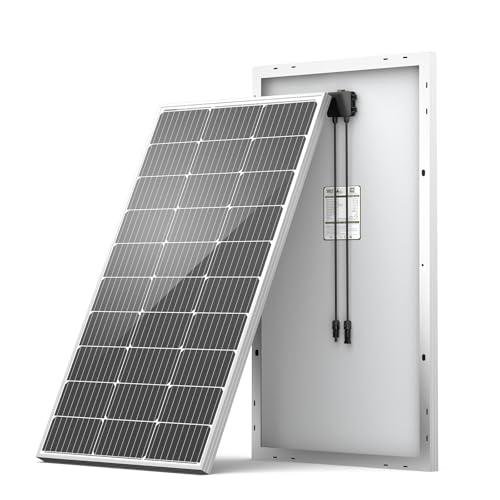 HQST 100W Monocrystalline Solar Panel for Off-Grid