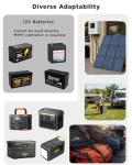 LVYUAN 400W Portable Solar Panel, 24V Foldable Pillow-Sized Solar Panel IP64 Waterproof, Upgraded 23% Efficiency for Solar Power Station Generator for Outdoor Camping Backpacking Hiking