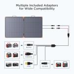 ZOUPW 180W Portable Solar Panel N-Type 16BB,25% High Efficiency Foldable Solar Charger for Jackery 1000V2/Ecoflow Delta/Bluetti/Anker Solix,12.3 LBS IP68 Waterproof for RV Camping Off-Grid