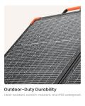 ZOUPW 110W Bifacial Portable Solar Panel, N-Type 16BB 25% High Efficiency Foldable Solar Charger for Jackery 300/Ecoflow River/Anker Solix,IP68 Waterproof for Camping RV Emergency Power Supply