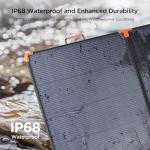 ZOUPW 180W Portable Solar Panel N-Type 16BB,25% High Efficiency Foldable Solar Charger for Jackery 1000V2/Ecoflow Delta/Bluetti/Anker Solix,12.3 LBS IP68 Waterproof for RV Camping Off-Grid