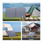 ZOUPW 180W Portable Solar Panel N-Type 16BB,25% High Efficiency Foldable Solar Charger for Jackery 1000V2/Ecoflow Delta/Bluetti/Anker Solix,12.3 LBS IP68 Waterproof for RV Camping Off-Grid