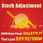 DOKIO 300W Portable Foldable Solar Panel Kit