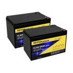 12V 20Ah Lithium LiFePO4 Deep Cycle Battery 2 Pack