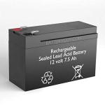 12V 7.5Ah High Rate Sealed Lead Acid Battery