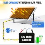 25W Portable Solar Panel Kit for 12V Batteries