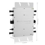 1200W MPPT Pure Sine Wave Grid Tie Inverter