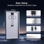 4-Pack 400W High-Efficiency Monocrystalline Solar Panels