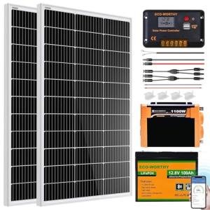 ECO-WORTHY 200W Solar Panel Starter Kit for RV