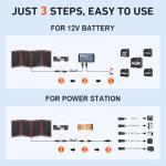 DOKIO 200W Foldable Solar Panel Charger