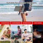 Portable 97 Wh Power Bank with Solar Generator