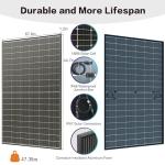 JJN 400W Bifacial High Efficiency Solar Panel