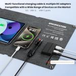 SOKIOVOLA 50W Portable Solar Panel with USB Ports