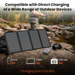 SOKIOVOLA 50W Portable Solar Panel with USB Ports