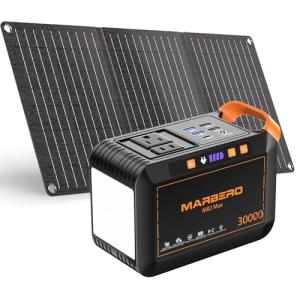 Marbero 111Wh Solar Generator with 30W Panel