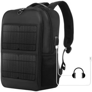 14W Solar Power Backpack with USB Charging Port