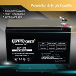 ExpertPower 12V Rechargeable Sealed Lead Acid Battery