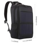 14W Solar Power Backpack with USB Charging Port