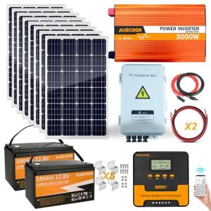 3000W Off-Grid Solar Power Kit with Battery