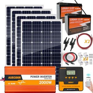 Complete 1.92KWH Off-Grid Solar Kit for RV
