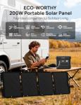 ECO-WORTHY 200W Waterproof Portable Solar Panel
