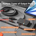 200W High-Efficiency Portable Solar Panel Charger