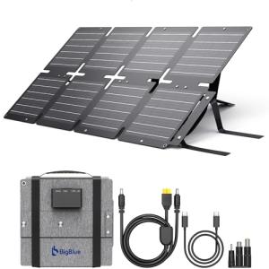 BigBlue 60W Portable Solar Panel with USB-C & DC Ports