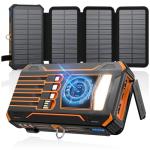 Soarise 48000mAh Solar Power Bank with Cables