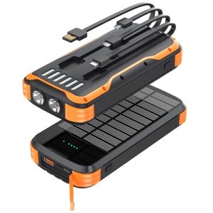 MINRISE 40000mAh Solar Power Bank with USB-C