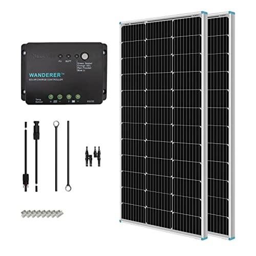 Renogy 200W Solar Panel Kit for RVs and Boats