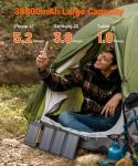 38800mAh Solar Power Bank with 4 Panels