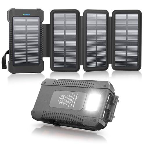 Portable 38800mAh Solar Power Bank with 4 Panels