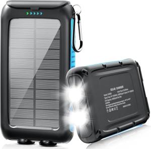 Kepswin 49800mAh Solar Power Bank with Flashlight