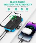 BLAVOR 10,000mAh Solar Power Bank with Fast Charging