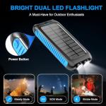 Kepswin 49800mAh Solar Power Bank with Flashlight