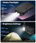 Portable 45800mAh Solar Power Bank with 4 Panels