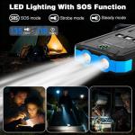 Durecopow 20,000mAh Solar Power Bank with Fast Charging