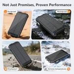 20000mAh Solar Power Bank with Fast Charging