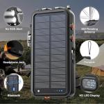 Solar Power Bank and Emergency Radio Combo