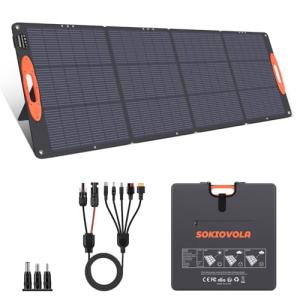 200W Foldable N-Type Solar Panel for Power Stations