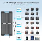 110W Foldable Solar Panel Charger for Outdoors