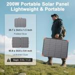 200W Bifacial Portable Solar Panel Charger