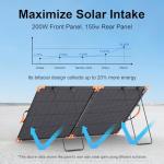 200W Bifacial Portable Solar Panel Charger